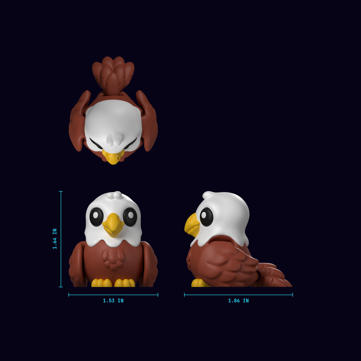Flexi Eagle | Flexible Eagle Figure blueprint