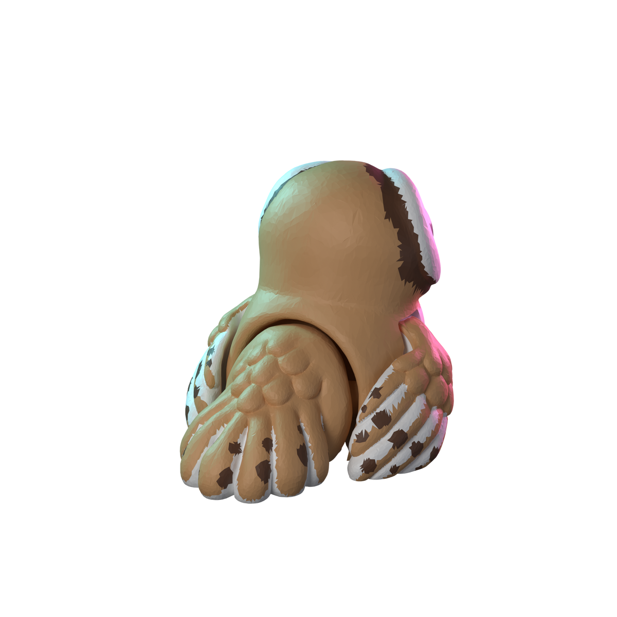 Owl Hatchling | Flexible Owl Figure back