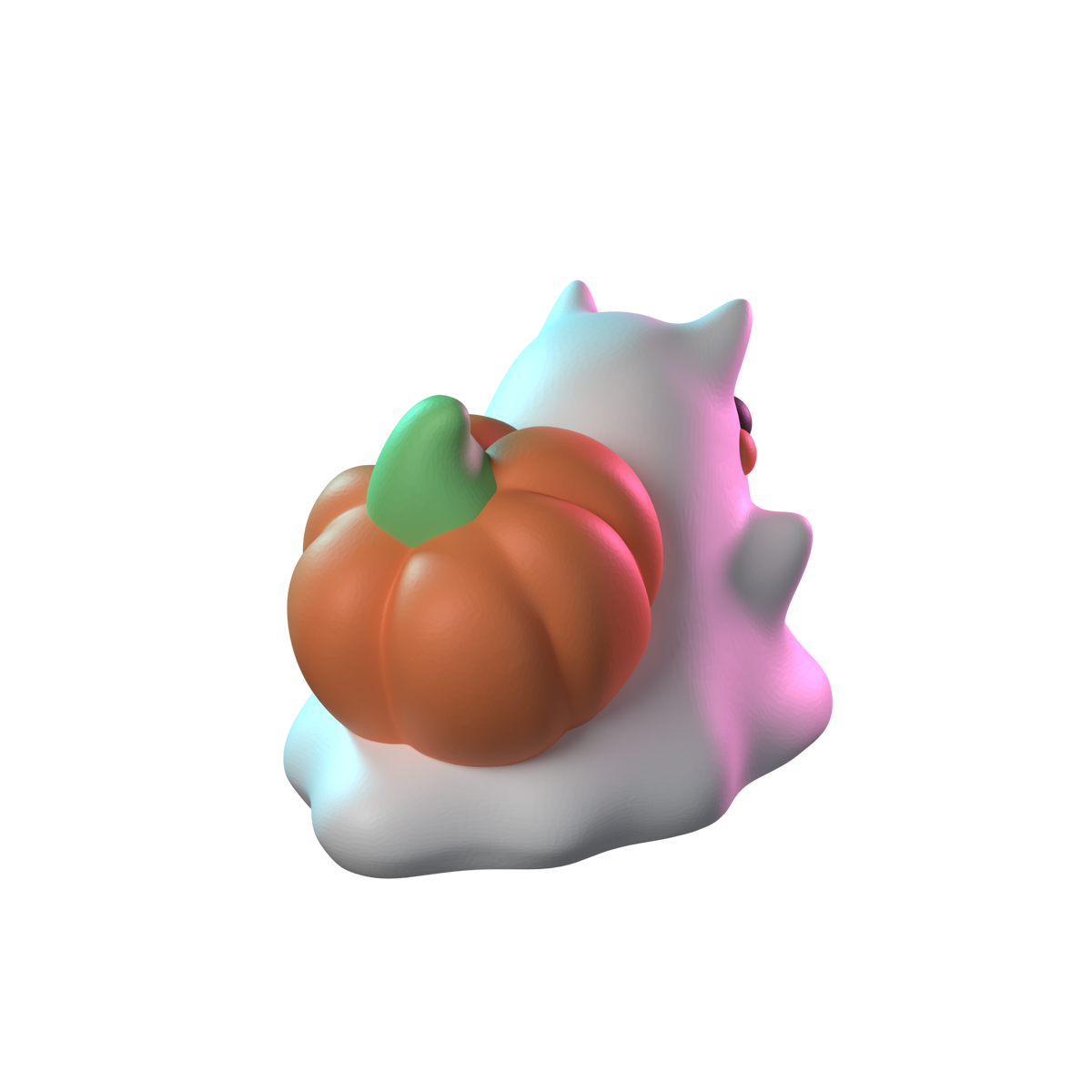 Ghosty Pumpkin Snail back