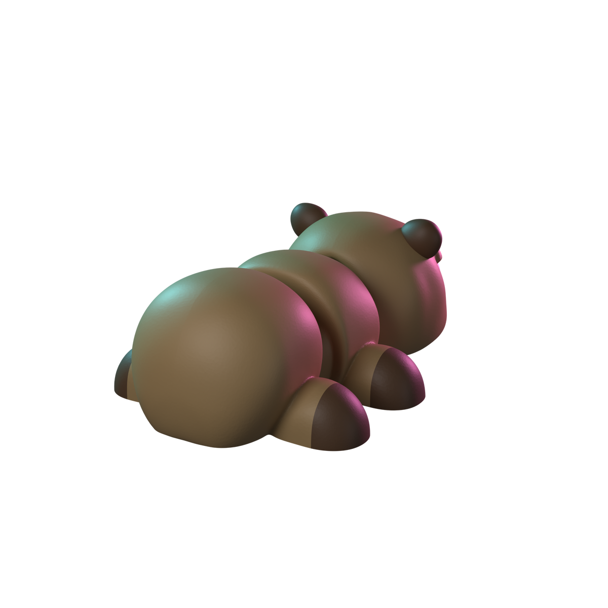 Grumpybara | Flexible Capybara Figure back