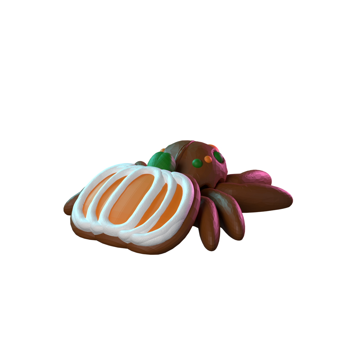 Pumpkin Cookie Spider back