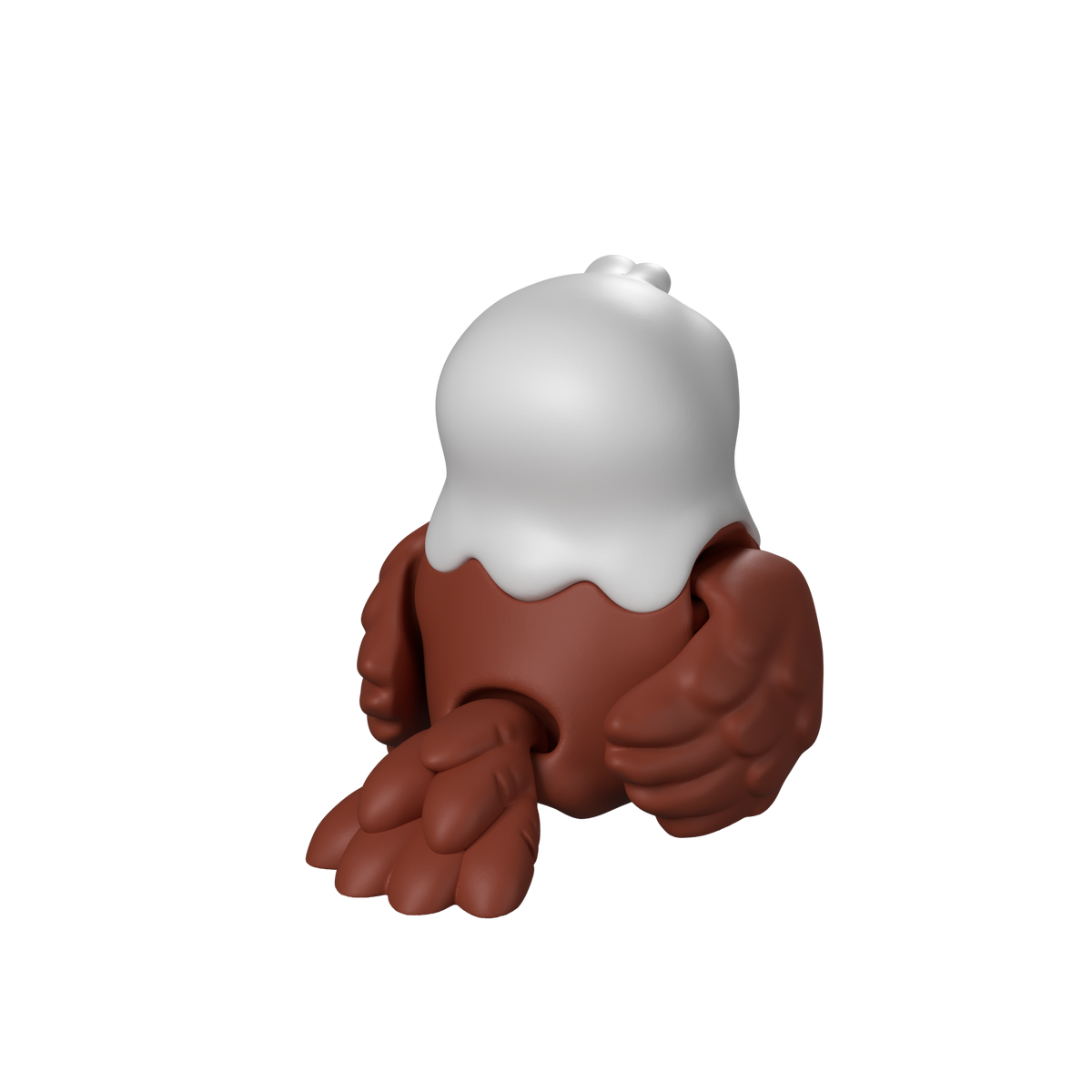 Flexi Eagle Toy M 3D printed model, studio render