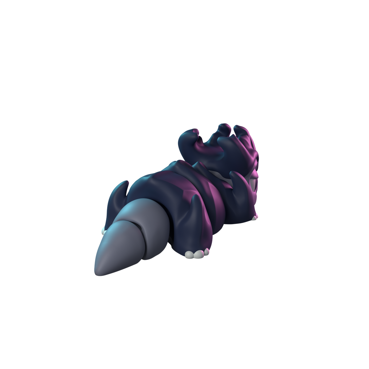 Scuttle Drakeling | Flexible Chonk Figure back