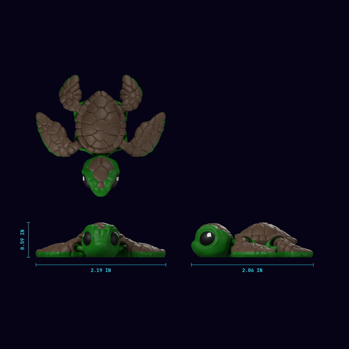 Sea Turtle Hatchling blueprint