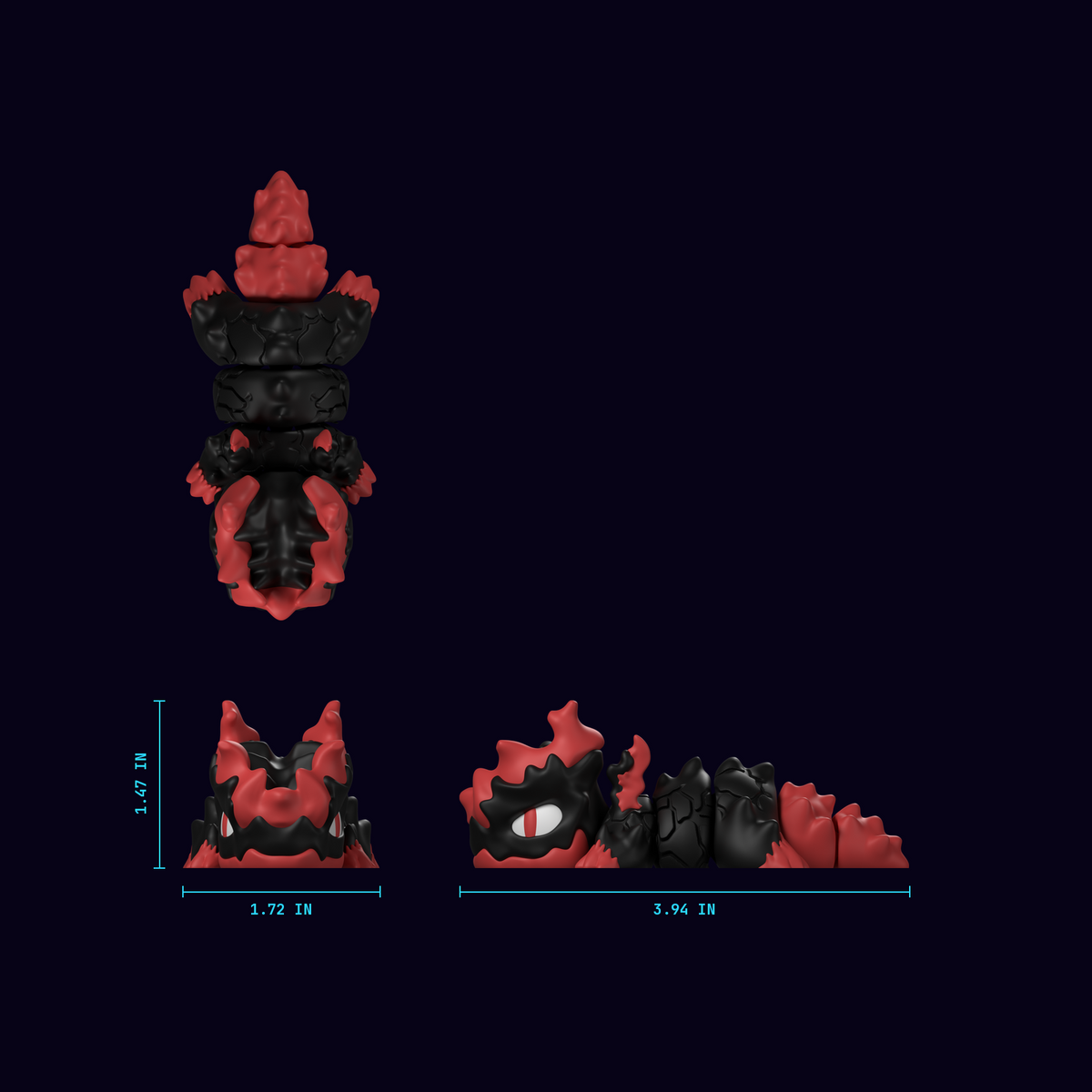 Gritt Lava Chonk | Fantasy Creature Figure blueprint