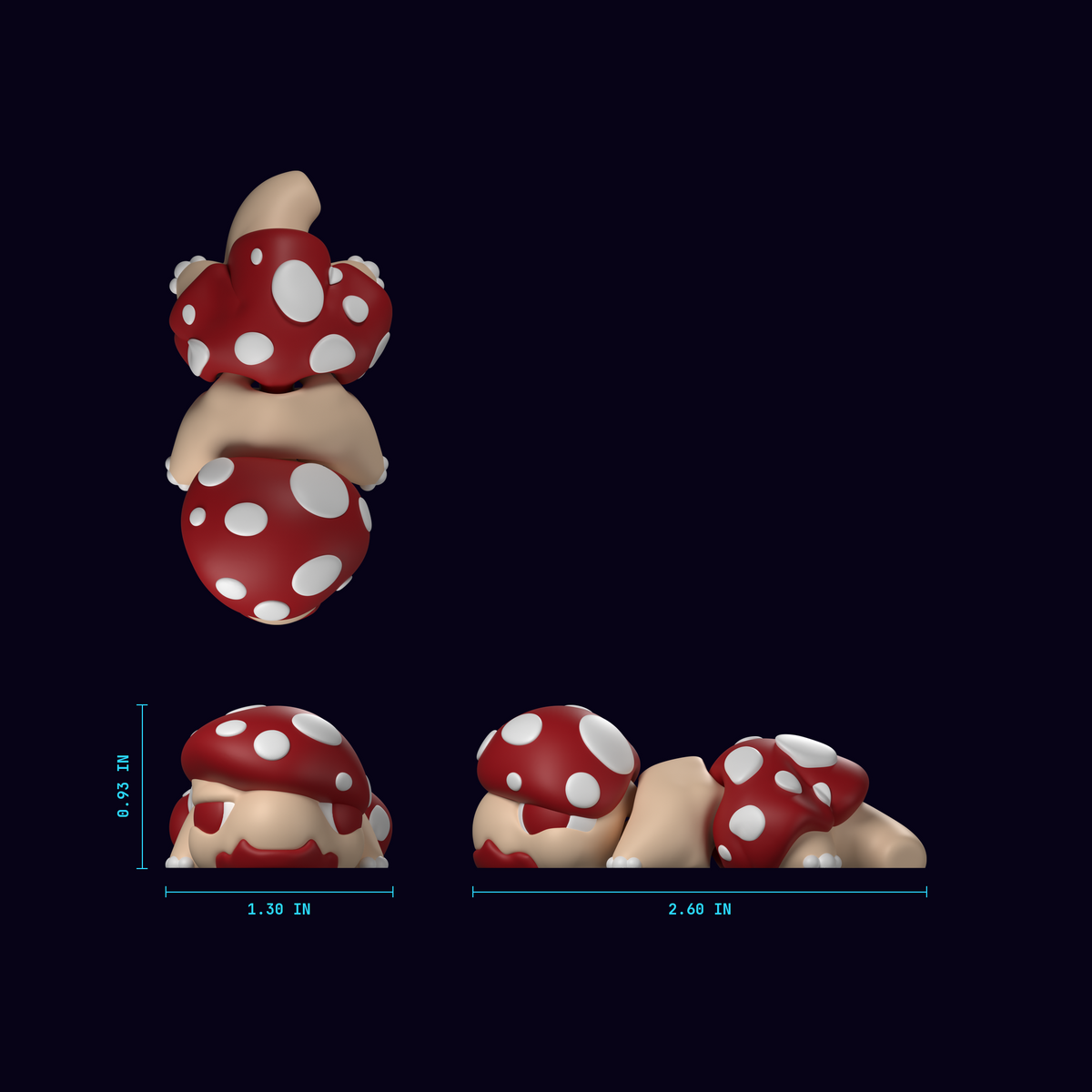 Mimi Mushroom Babychonk | Flexible Fantasy Figure blueprint