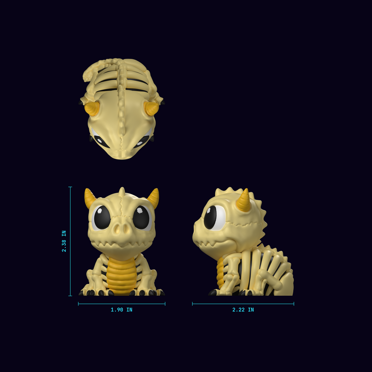Baby Skeleton Dragon blueprint