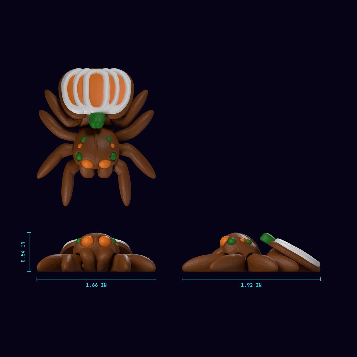 Pumpkin Cookie Spider blueprint