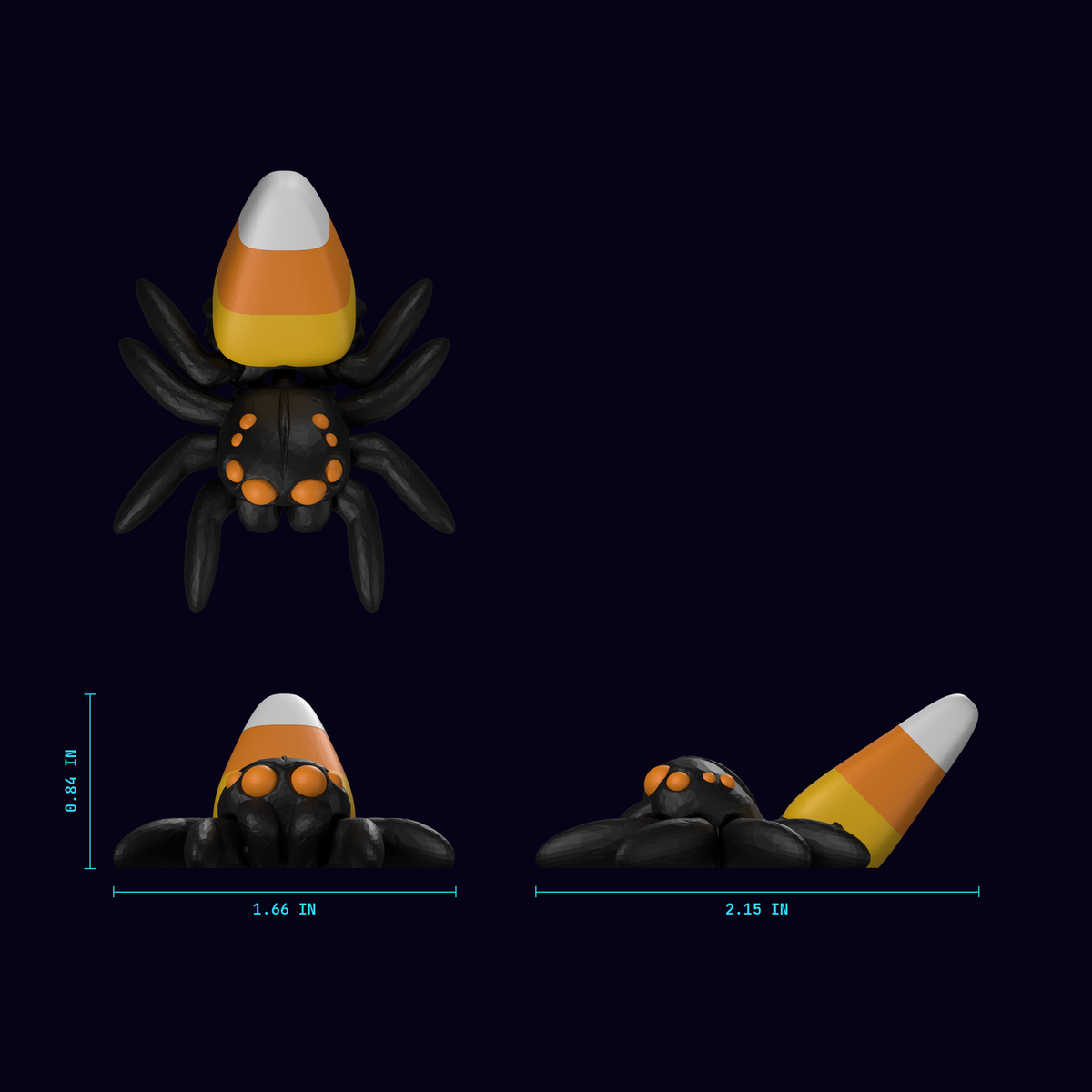 Candy Corn Spider blueprint