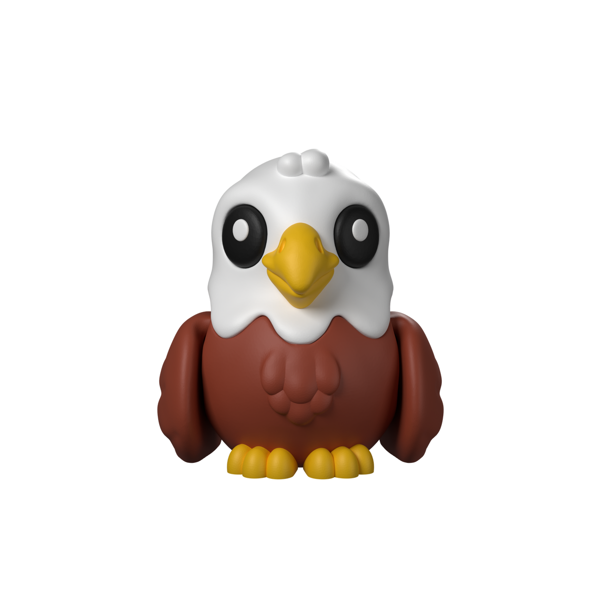 Flexi Eagle Toy M 3D printed model, studio render