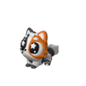 Baby Kitten Calico 3D printed model, hero render