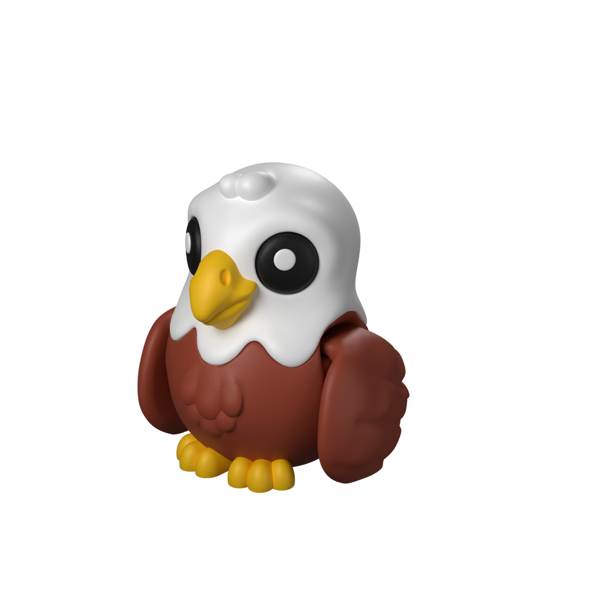 Flexi Eagle Toy M 3D printed model, studio render