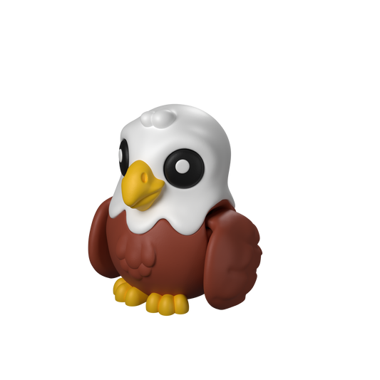 Flexi Eagle Toy M 3D printed model, studio render