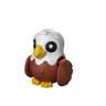 Flexi Eagle Toy M 3D printed model, studio render