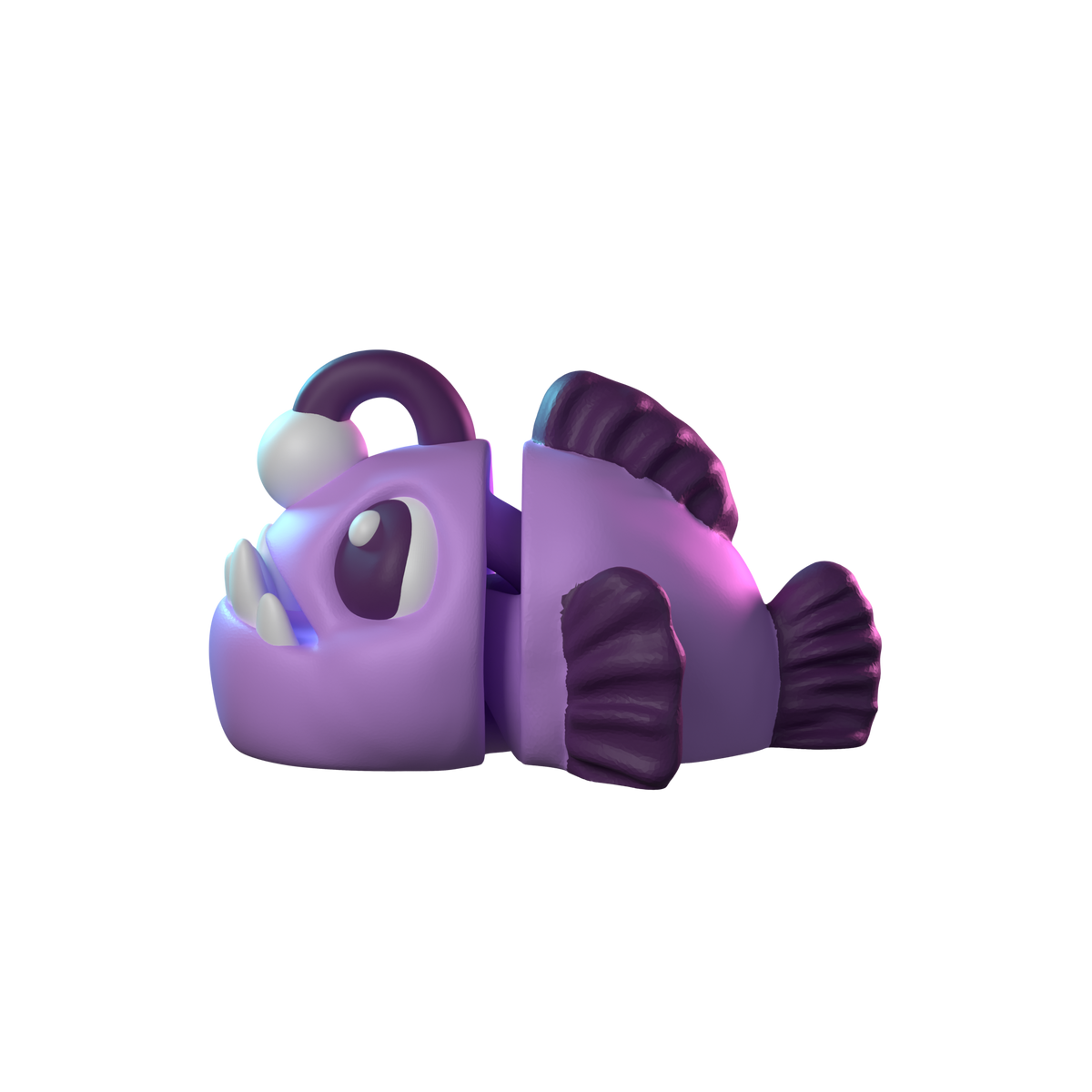 Angler Fish | Flexible Angler Fish Figure side