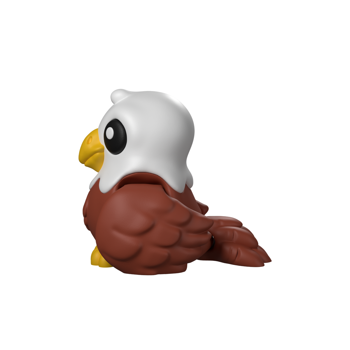 Flexi Eagle Toy M 3D printed model, studio render