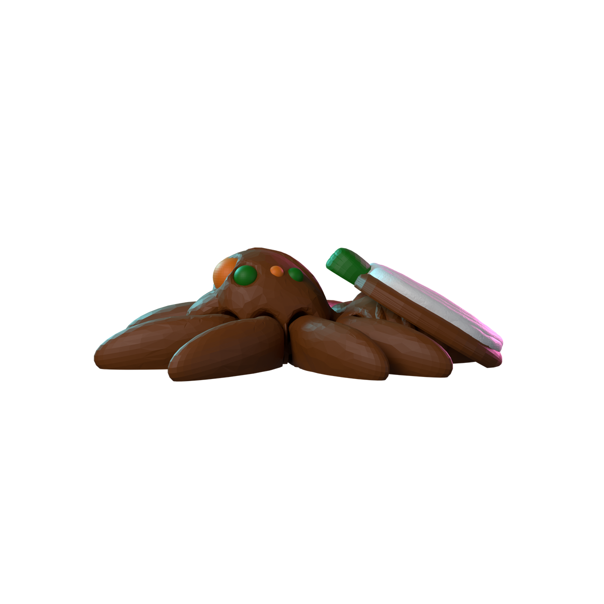 Pumpkin Cookie Spider side