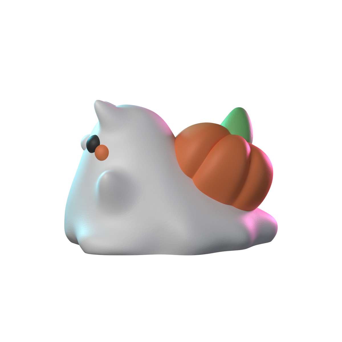 Ghosty Pumpkin Snail side