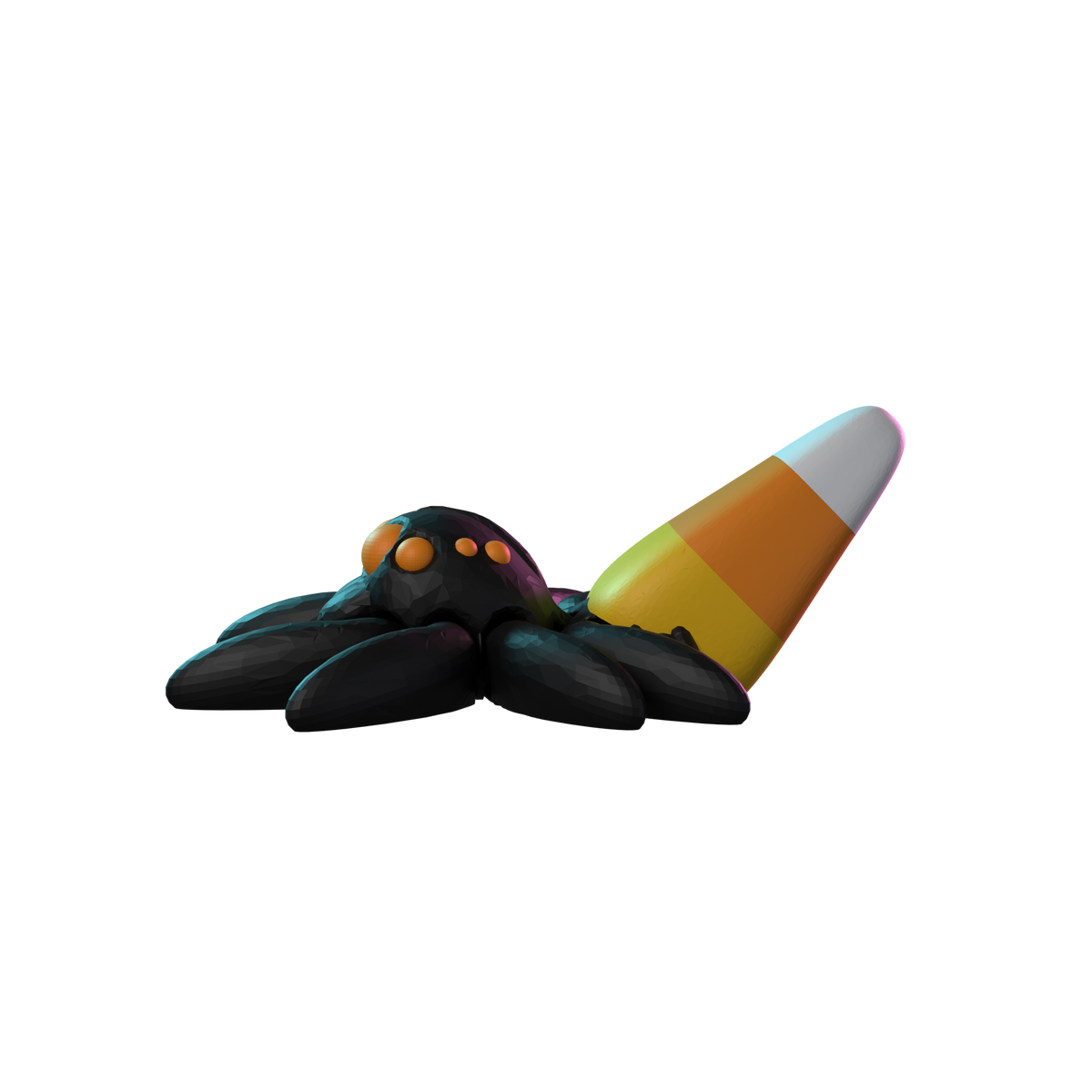 Candy Corn Spider side