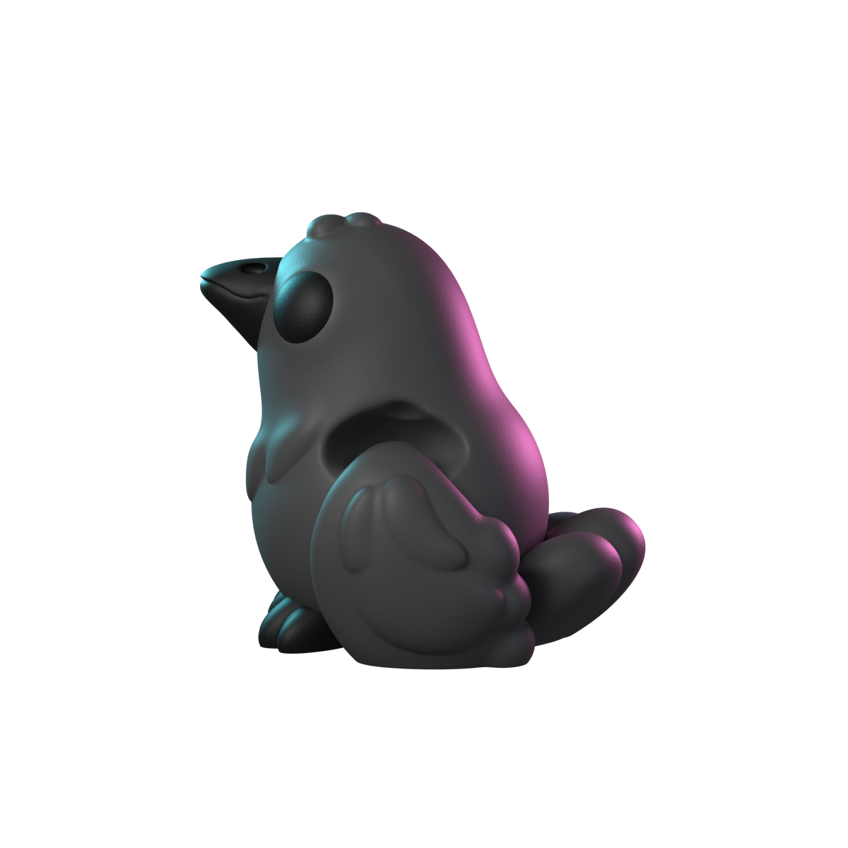 Crow | Flexible Crow Figure side