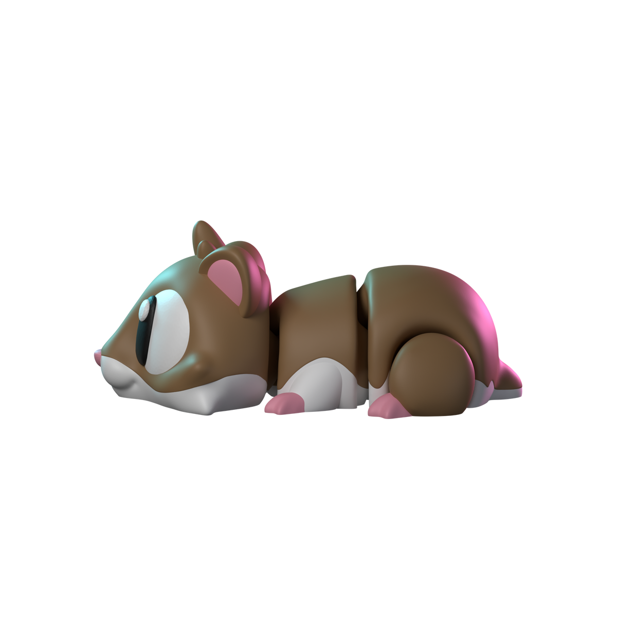 Flexi Hamster | Flexible Hamster Figure side