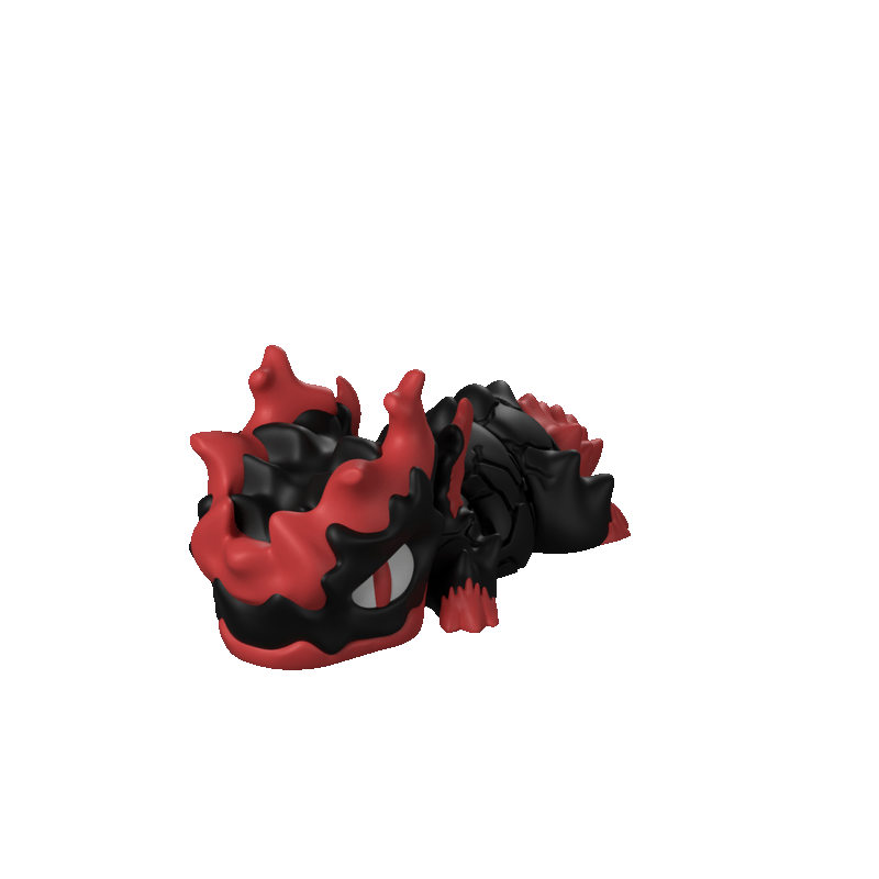 Gritt Lava Chonk | Fantasy Creature Figure spin