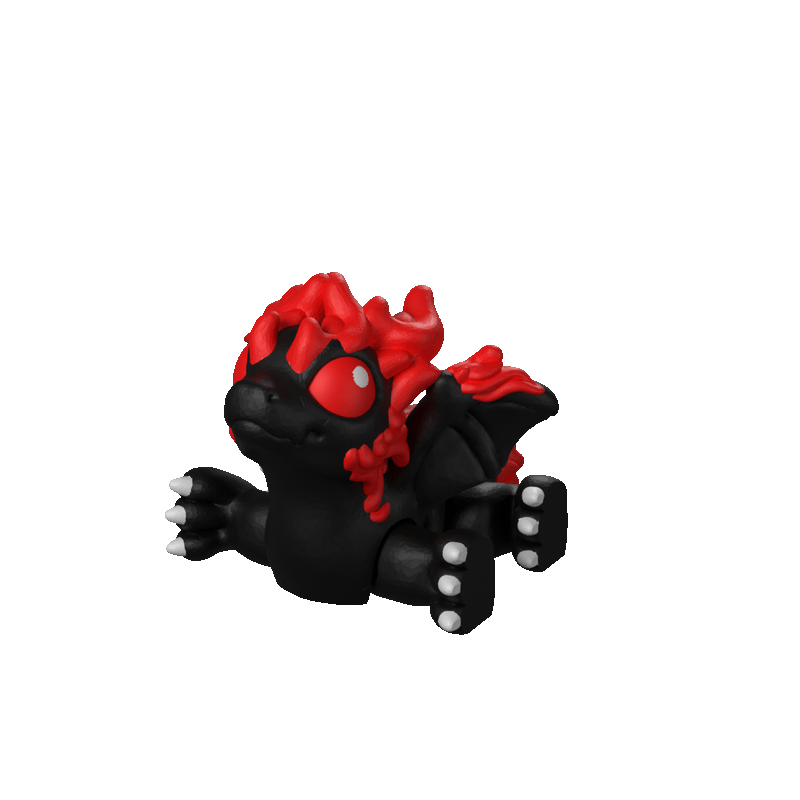 Fire Dragon Hatchling spin