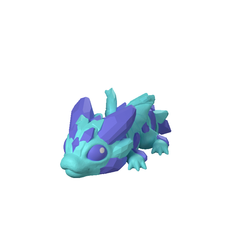 Crystal Gem Dragon Hatchling spin